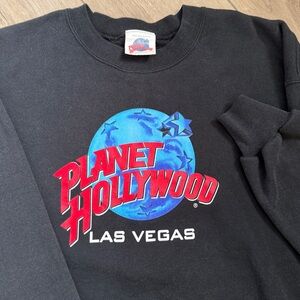 Vintage 90s Planet Hollywood Las Vegas Crewneck Sweatshirt